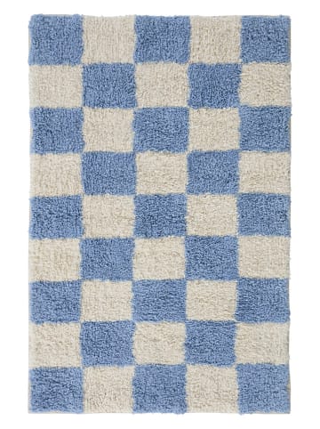 Jotex Badematte ''Mela'' in Hellblau/ Creme