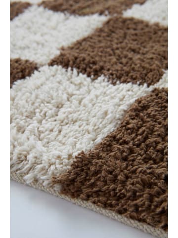 Jotex Dywanik łazienkowy "Mela" w kolorze beżowo-brązowym