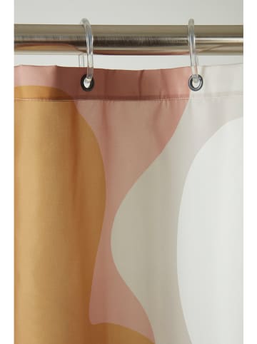 Jotex Zasłona prysznicowa "Delores" w kolorze beżowo-jasnobrązowym
