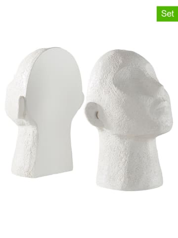 Jotex 2er-Set: Bücherhalter ''Stargazing'' in Weiß - (B)28 x (H)22,5 x (T)12 cm