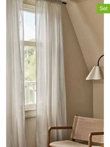 Jotex Zasłony (2 szt.) "Layer" w kolorze jasnoszarym