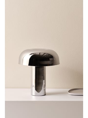 Jotex Lampa stołowa "Ragge" w kolorze srebrnym - wys. 7,5 cm