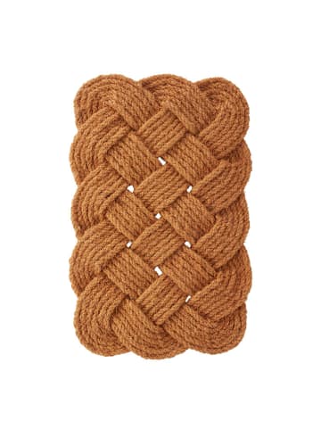 Jotex Wycieraczka "Knot" w kolorze pomarańczowym z juty