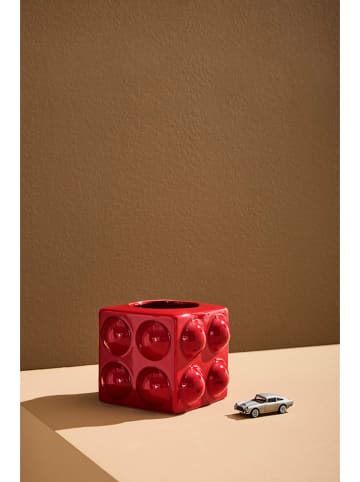 Jotex Vase "Boo" in Rot - (B)15 x (H)15 cm