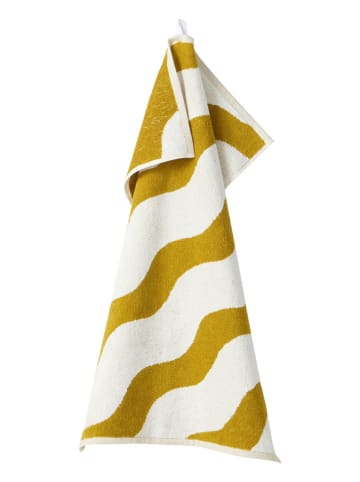 Jotex Ręcznik "Waves" w kolorze kremowo-oliwkowym do rąk