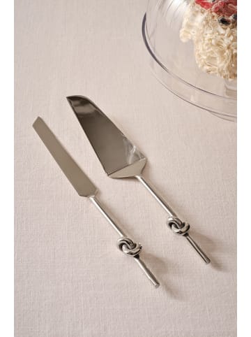 Jotex 2er-Set: Kuchenheber "Loop" in Silber - (L)30 cm