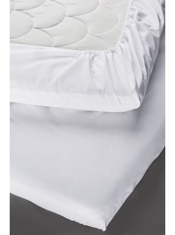 Jotex Prześcieradło w kolorze białym na gumce