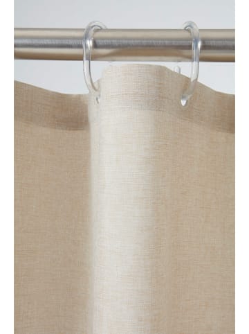 Jotex Zasłona prysznicowa "Loa" w kolorze beżowym