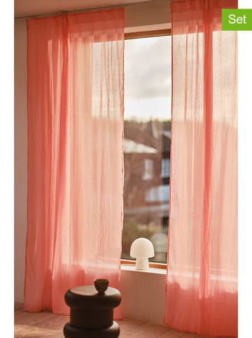 Jotex 2er-Set: Vorhänge "Cia" in Pink