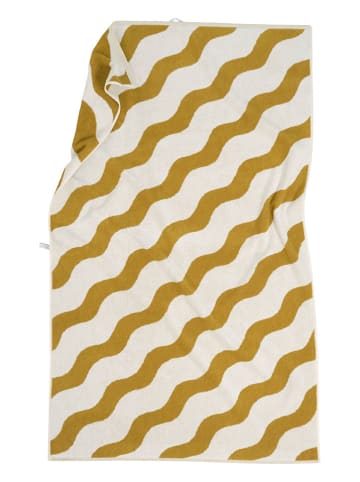 Jotex Badetuch ''Waves'' in Creme/ Khaki
