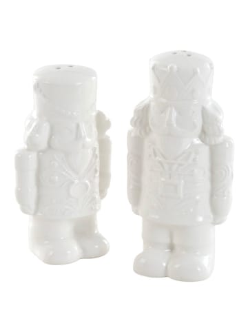 Jotex 2-częściowy zestaw przyprawników "Kurt" w kolorze białym - dł. 10 cm