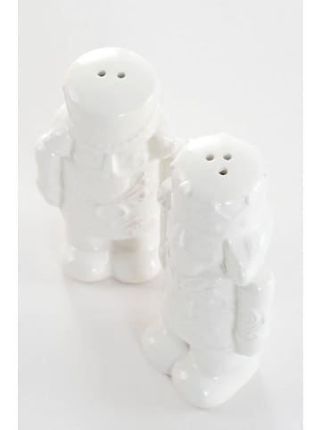 Jotex 2-częściowy zestaw przyprawników "Kurt" w kolorze białym - dł. 10 cm