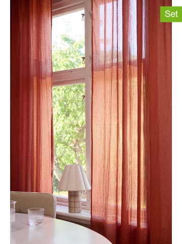 Jotex 2er-Set: Vorhänge ''Cia'' in Orange