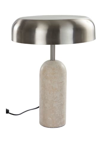 Jotex Lampa stołowa "Ina" w kolorze srebrno-beżowym - wys. 24 cm