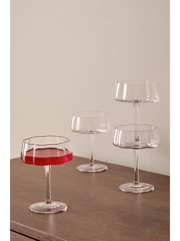 Jotex 4er-Set: Cocktailgläser "Nina" in Transparent - 250 ml