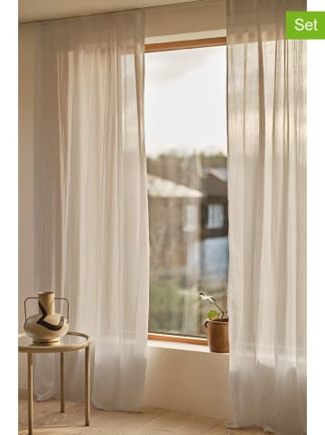 Jotex Zasłony (2 szt.) "Cia" w kolorze jasnoszarym