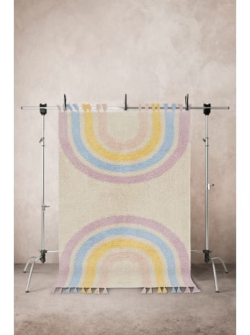 Jotex Bawełniany dywan "Sunita" w kolorze kremowym ze wzorem