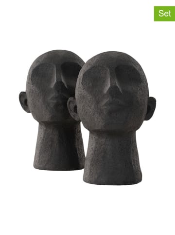 Jotex Podpórki (2 szt.) w kolorze czarnym do książek - 20 x 22,5 x 15 cm