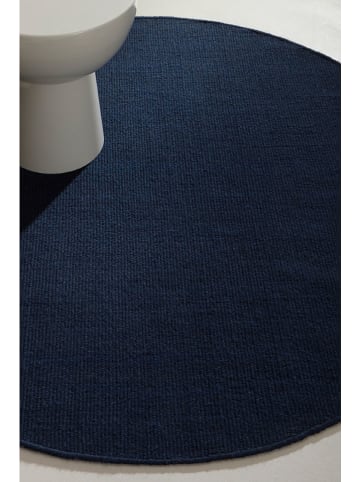 Jotex Wełniany dywan "Row" w kolorze granatowym