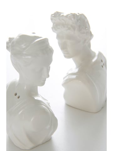 Jotex 2-częściowy zestaw przyprawników "Vita" w kolorze białym - dł. 9,5 cm