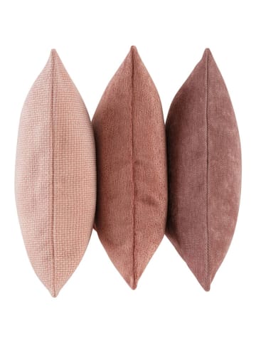 Jotex Poszewki (3 szt.) "Chloe" w kolorze jasnoróżowym na poduszkę