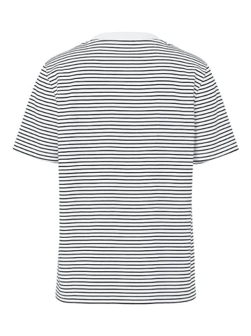 Pieces Shirt "Pcria" in Weiß/ Dunkelblau