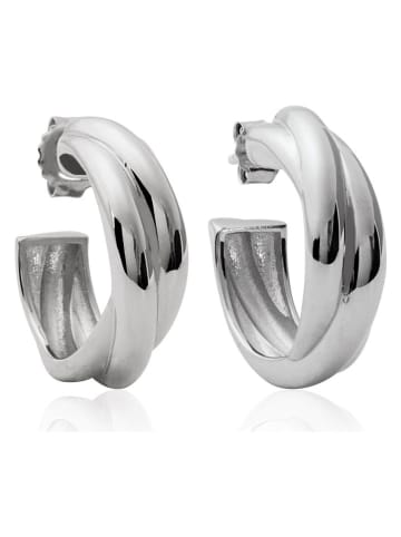 l'atelier précieux Silber-Halbcreolen