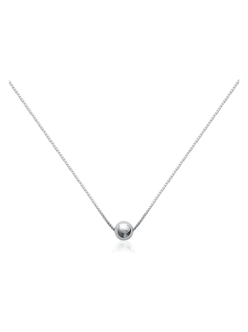 l'atelier précieux Srebrny naszyjnik z elementem ozdobnym - dł. 42 cm