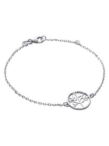 l'atelier précieux Srebrna bransoletka z elementem ozdobnym