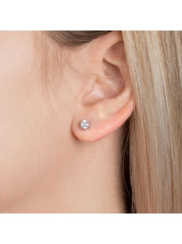 l'atelier précieux Silber-Ohrstecker mit Edelsteinen