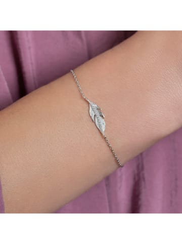 l'atelier précieux Srebrna bransoletka z elementem ozdobnym