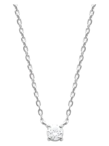 l'atelier précieux Silber-Halskette mit Edelstein - (L)45 cm