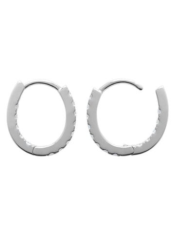 l'atelier précieux Srebrne kolczyki-kreole z cyrkoniami