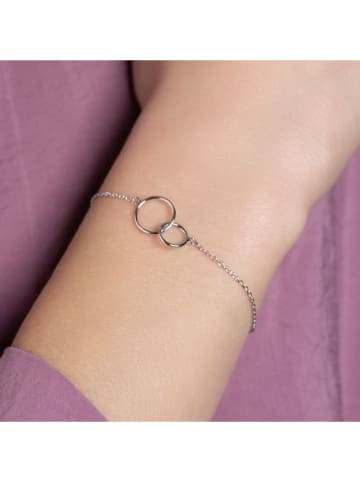 l'atelier précieux Srebrna bransoletka z elementem ozdobnym