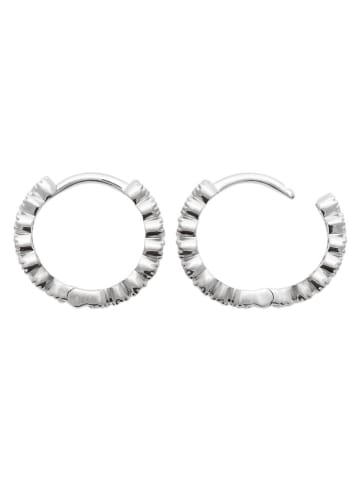 l'atelier précieux Srebrne kolczyki-kreole z cyrkoniami