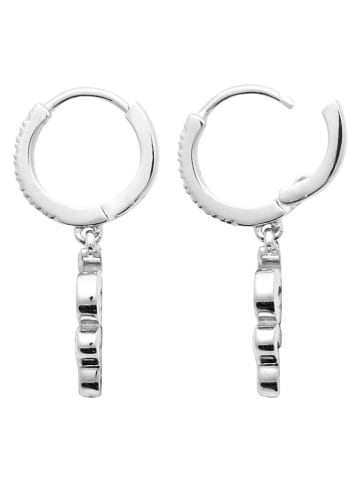 l'atelier précieux Silber-Creolen mit Edelsteinen