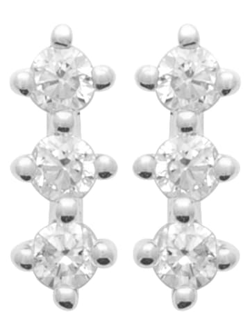 l'atelier précieux Srebrne kolczyki-wkrętki z cyrkoniami