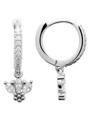 l'atelier précieux Srebrne kolczyki-kreole z cyrkoniami