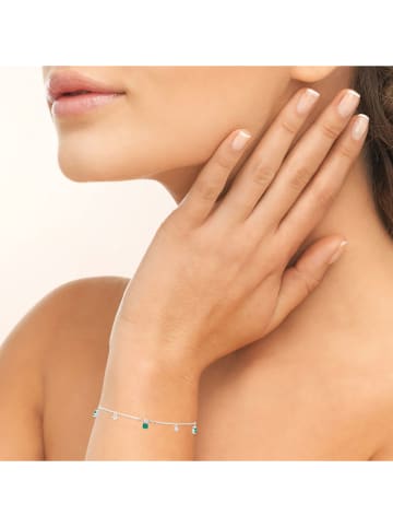 l'atelier précieux Silber-Armkette mit Edelsteinen