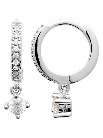 l'atelier précieux Srebrne kolczyki-kreole z cyrkoniami