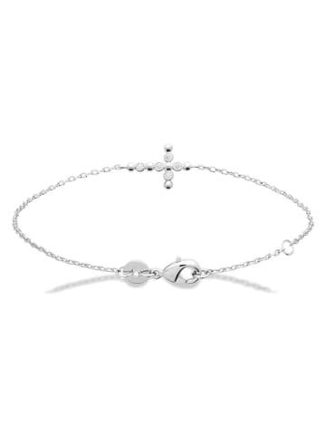 l'atelier précieux Srebrna bransoletka z elementem ozdobnym