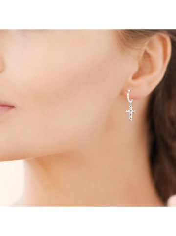 l'atelier précieux Srebrne kolczyki-kreole z cyrkoniami