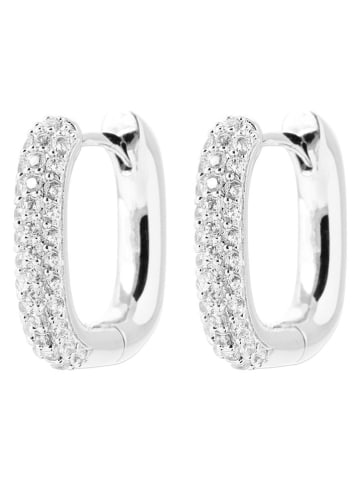 l'atelier précieux Srebrne kolczyki-kreole z cyrkoniami