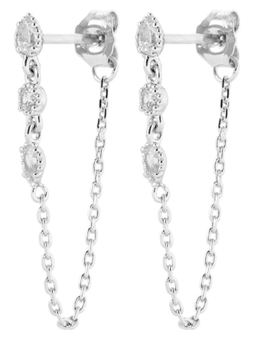 l'atelier précieux Silber-Ohrstecker mit Edelsteinen