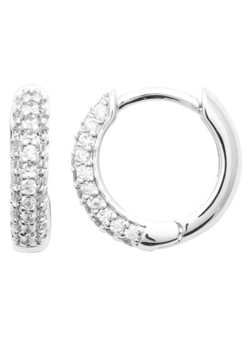 l'atelier précieux Srebrne kolczyki-kreole z cyrkoniami