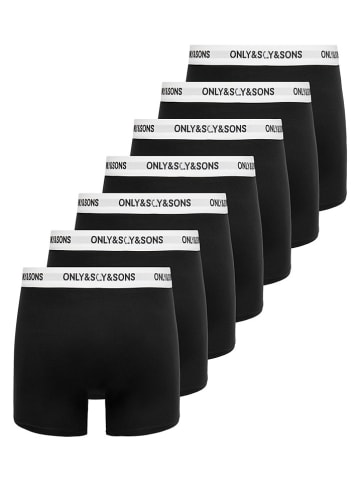 ONLY & SONS 7er-Set: Boxershorts "Onstrey" in Schwarz