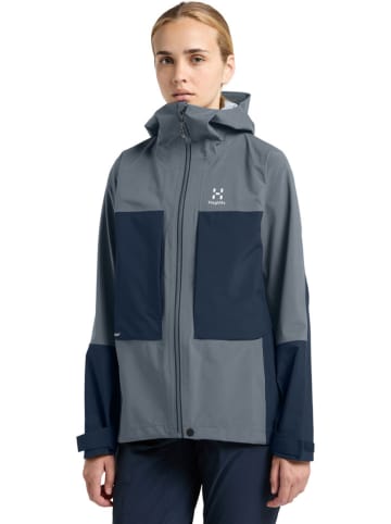 Haglöfs Funktionsjacke "Roc Explore" in Grau/ Dunkelblau