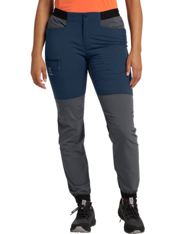 Haglöfs Funktionshose "L,I,M Rugged" in Dunkelblau/ Grau