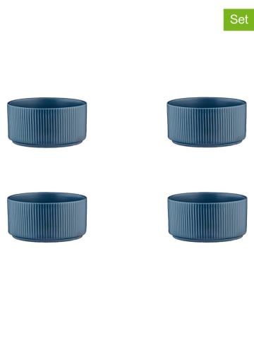 Björn 4er-Set: Servierschalen "Scandi" in Dunkelblau - Ø 12 cm