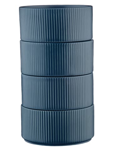 Björn 4-delige serveerkommenset "Scandi" donkerblauw - Ø 12 cm